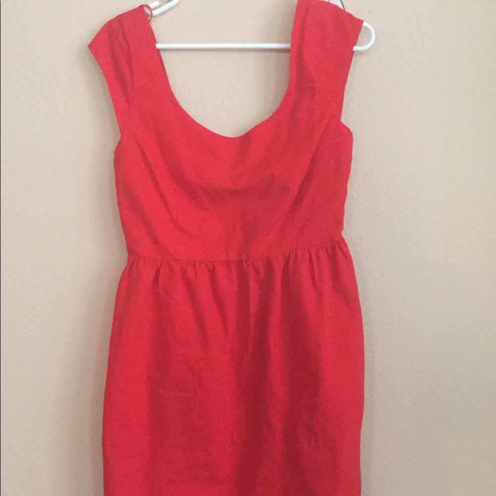 AEO red dress with bow in back